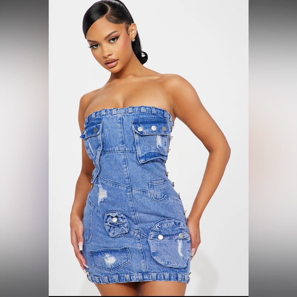 Denim dress